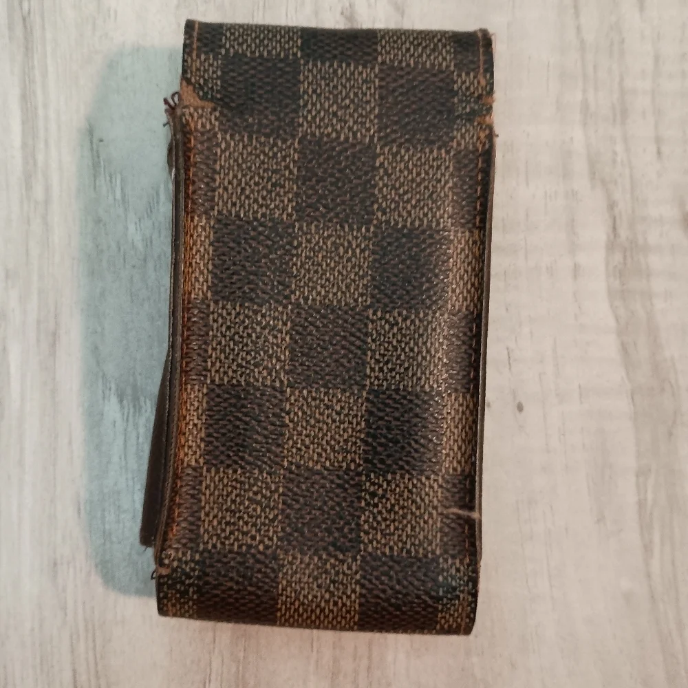 LOUIS VUITTON Wallet Cigarette Damier Ebene Men's